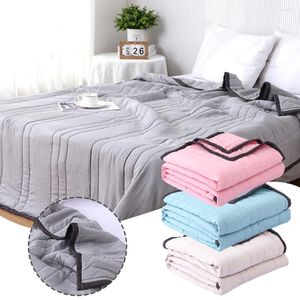 Filtar tvättad bomull sommar quilt bärbar hopfällbar maskin tvättbar komfort för hem sovrum soffan bäddsoffa