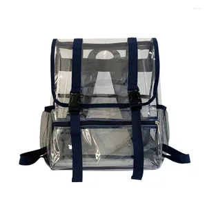 Zaino grande trasparente trasparente trasparente tramite bookbag per studente in PVC Waterned Fitness Swimming