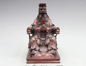 Estatuetas decorativas chinesas lendas de bronze pura lenda dragão rei estátua de deus buda