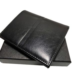 Bobao Mens Wallet Credit Card Holder Portable Cash Clip Högkvalitativ läder Business Coin Bag German CraftsManship Purse med Box Set 301T