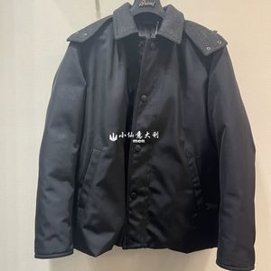 Men Downs Winter Brioni Black Goose Down Down Down Jacket