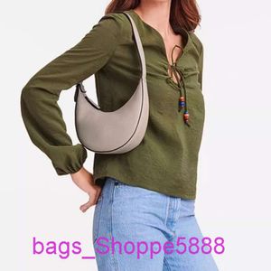 Factory Spot Wholesale L-xbamboo Button Hobo Crescent Bag Pea Moon Single Shoulder Underarm Handbag