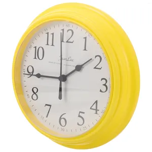 Zegary ścienne 9 -calowa liczba zegarów obsługiwana wiszące plastik do salonu