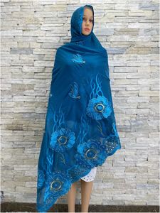 Этническая одежда 2023 Новый Дубай весенний шарф для мусульманских женщин Африканская хлопковая блестка вышива