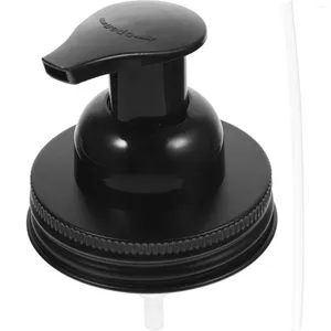 Liquid Soap Dispenser Mason Jar Lid Pump Head Lotion Pressing Pumps Heads Stainless Steel Cleaning Brush Hand