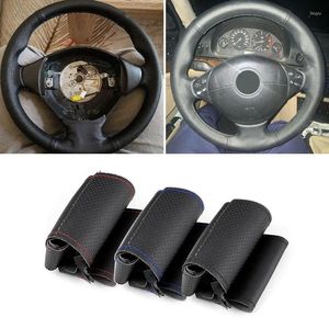 Capas de volante para M Sport 3-Spoke E36 1996-2000 E39 1995-2001 Z3 E36/7 M3 M5 Microfiber Couro de couro acabamento