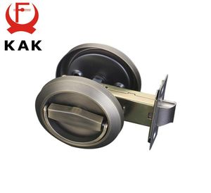 Kak Hidden Door Locks rostfritt stålhandtag infällt skåp Invisibelt drag Mekaniskt utomhuslås för brandsäker hårdvara 201014681507