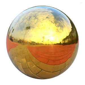 庭の装飾6サイズステンレススチールミラー球球中空のボール飾り飾り
