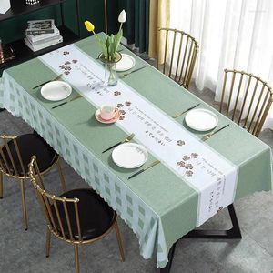 テーブルクロステーブルクロス防水および油使い捨ての家庭長方形のcelaglecloth_jes2860