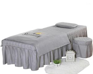 高品質のビューティーサロン寝具セット厚いベッドリネンシートベッドストレッドフューミゲーションマッサージスパ枕カバーセット15646131