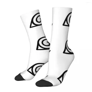 Men's Socks Funny Happy Leaf Symbol Vintage Harajuku Japanese Anime Hip Hop Novelty Pattern Crew Crazy Sock Gift Printed