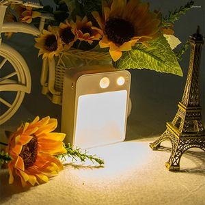 Luci notturne scale Garden de Movimiento Auto Pir Light Smart Motion Sensor LED per la camera da cucina Armadio da esterno WC per bagno