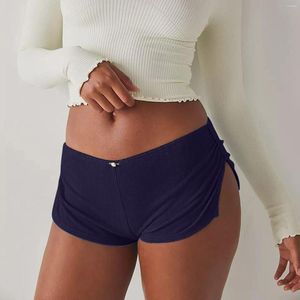 Women's Shorts Summer Solid Color Fashionable Casual Split And Spicy Womens Short 5 Inseam Sport Pants Trendy Personally