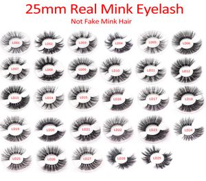 ELR002 Bütün 25mm 3D Gerçek Mink Saç Kirpikleri 5D Süper Uzun Mink Kirpikleri Tepsiyle Paketleme Logo Baskı Gönderi 4322388
