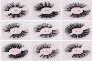 25 mm Mink Eyelashes Dramatic Long Mink Lashes Makeup Full Strip Lashes 25mm False Eyelashes 3D Mink Eyelashes Reusable6568899