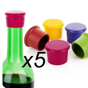 Flexible Silicone Beer Cork Cocktail Glass Bottle Stopper Durable Bar Accessories House Wine Cap Seal Food Grade 240428