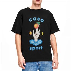 Clube de tênis de Casablanca para homens Mulheres t Camisetas Roupas Trendy Tee Camise