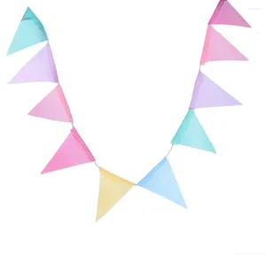 Decoração de festa Banner de feltro colorido Garlands Birthday Bunting Pennant Baby Shower Wedding Garland Flags Supplies