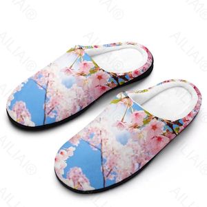 Pantofole Cherry Blossom Sakur (6) Sandali Phrush Cash Tenere scarpe calde da uomo Slippista da donna ha una gomma anime morbida