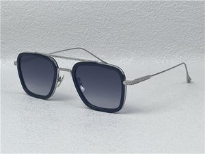 Ny modedesign man fyrkantiga solglasögon 006 acetat och metallramar vintage och popula stil UV400 -skydd utomhusglasögon toppkvalitet