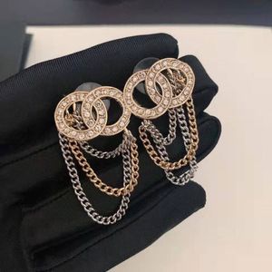 Högkvalitativ lyxhänge smycken örhängen 2022 trend frans kvinnor metall vintage örhängen 255h
