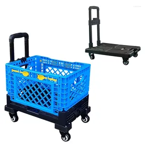 Favore festa di plastica Shopping Basket Cash Trolley con ruote all'ingrosso Piegabile portatile pieghevole Piegabile Logo personalizzato Tianyu 40kg 40kg