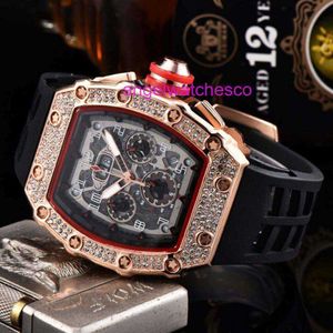 Designer Luxury Mechanics Richad Wristwatch Original to Watches Trendy man personalized barrel shaped multifunctional trendy and fashionable carbo