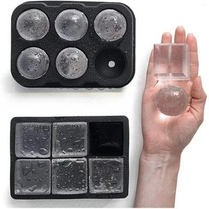 Moldes de cozimento Molde de gelo Alimento Cadezão de grau reutilizável Ferramentas de gelo Ferramentas Bola Molde Redonda SquoTray Icetray Silicone Cube Kitchen