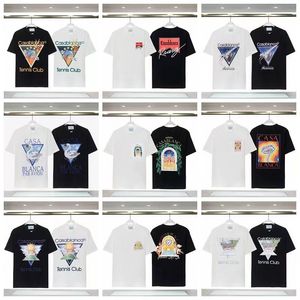 Casablanca Casablancas Shirt Designer Shirts Herren Shirts Männer Shirts Sweatshirt Frauen Luxus T -Shirts für Top Fashion Summer Muster klassisch atmungsaktives Shirt