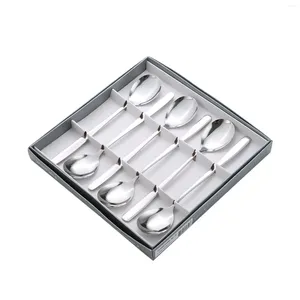 Dinnerware Sets 6pcs Stainless Steel Cutlery Spoons -grade Tableware For Kitchen Accessory Tools