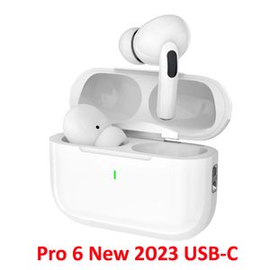 Fones de ouvido sem fio bluetooth pro6 5.3 fones de ouvido controle com USB-C de carregamento ipx7 impermeável imersivo 3D som de som de som de som cancelado
