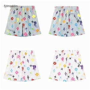 Ameesan Shorts Summer Purplebrand Full Print Letter Mens Casual Mesh Breathable Sports Pants