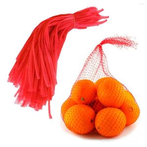 Bolsas de armazenamento 100pcs reutilizáveis saco de malha de cordão pendurada redação de ovos para alimentos vegetais de frutas