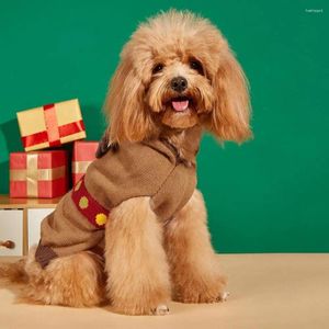 Köpek giyim Noel temalı evcil sweater şenlikli kış tatilleri için rahat Noel kazak köpekleri Kediler sıcak pamuk kumaş