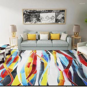 Carpets Colorful 160X230CM Carpet Floor Mat Door Coffee Table For Living Room Bedroom Slip Resistant Home Textile