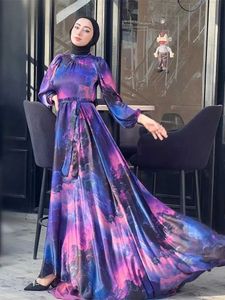 Etniska kläder Ramadan Eid Abaya Saudi Arabia Turkiet Islam Muslimsk klänning Bönkläder Afrikanska klänningar för kvinnor Kaftan Robe Femme Musulmane T240510