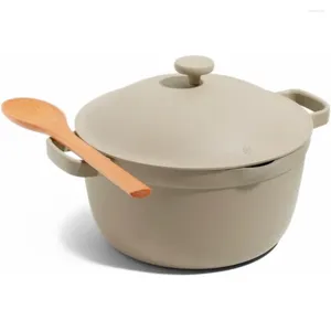 Zestawy naczyń kuchennych Perfect Pot - 5.5 Qt. Niestick ceramiczny sos z pokrywką | Wszechstronny dla piec pary i piekarnik