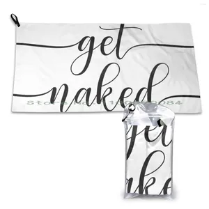 Towel Get Bath Mat Quick Dry Gym Sports Portable Puns Bathroom Humor Funny Shower Bathing Soft