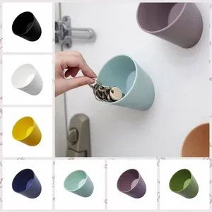 Hooks Plastic Hook Home Decoration Key Holder Debris Storage Cup For Coat