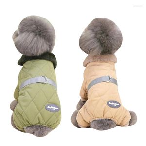 Dog Apparel Small Winter Clothes Warm Flannel Puppy Jackets Cat Jumpsuits Pet Supplies