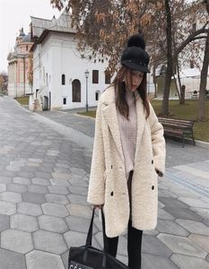 Mishow Lamb Wool Coat Kvinnlig Vinterkoreansk Loose Sheep Hair Velvet Pur Coat Jacket Högkvalitativ Streetwear Women Coat MX18D6508 T29180492