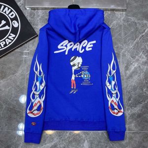 marca di felpe indefinita CH Designer graffiti blu con cappuccio blu stampa pullover di lusso nuovo camicetta di alta qualità inverno a maniche lunghe con cappuccio cappuccio cappuccio