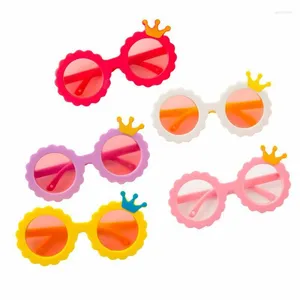 Dog Apparel Glasses Cat Pos Props Acessórios Creative Crown Puppy Teddy Wear Wear Cute Kitten Sunglasses