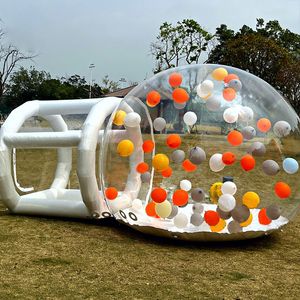 4m dia+1,5 m tunnel uppblåsbar bubbla husbubblan tält ballonger lufttält för fest med fläktpump