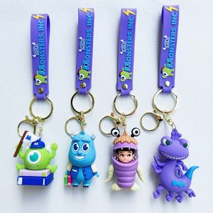 Новый Creative Cartoon Monster Company KeyChain Long Hair Monster Monster One Eyed Chameleon ChapeChain мужчина и женская подвеска