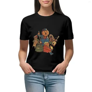 Polos Polos Emmet wydry T-shirt zabawne koszulki graficzne koszulki białe sukienka dla kobiet sexy