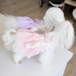 Кошачья платье маленькие костюмы для собак Чихуахуа Йоркширский Померанский Мальтийский пудель Бишон Шнауцер щенка для домашней одежды 240429