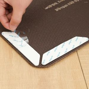 Banyo Paspasları 8pcs Halı Halı Anti Slip Sabitleme Çıkartmaları - Siyah