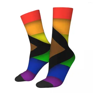 Herrensocken Gay Pride LGBT Love LGBTQ Flagge Männer Frauen Windproof Neuheit Frühlings Sommer Herbst Winterstrümpfe Geschenk