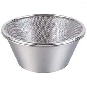 Mugs Fruits Drain Basket Fine Mesh Strainers Kitchen Bowl Practical Draining Stable Stainless Steel Rice Rinse Washer